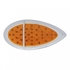 39943 by UNITED PACIFIC - Turn Signal Light - 39 LED Flush Mount "Teardrop", Amber LED/Amber Lens