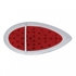 39944 by UNITED PACIFIC - Brake/Tail/Turn Signal Light - 39 LED Flush Mount "Teardrop", Red LED/Red Lens