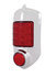 CTL5152LED-AS by UNITED PACIFIC - Tail Light - 16 LEDs, Chrome Housing, Red Lens, with Red Reflector