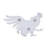 10932 by UNITED PACIFIC - Emblem - 6" x 10" Chicken Cut-Out, Facing Left