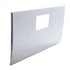 21523 by UNITED PACIFIC - Glove Box Door Cover - Stainless, for 2002+ Kenworth