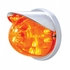 37266 by UNITED PACIFIC - Truck Cab Light - 17 LED Dual Function Watermelon Flush Mount Kit, with Visor, Amber LED/Dark Amber Lens