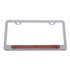 39756 by UNITED PACIFIC - License Plate Frame - Chrome, with 10 LED 9" Light Bar, Red LED/Red Lens