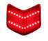 FTL4004LED by UNITED PACIFIC - Tail Light Lens - 24 LED, for 1940 Ford Car