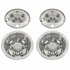 20102 by UNITED PACIFIC - Wheel Cover - Set, 16", Stainless, for Toyota Coaster