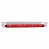 36708 by UNITED PACIFIC - Light Bar - Stainless, with Bracket, Stop/Turn/Tail Light, Red LED and Lens, Stainless Steel, with Chrome Bezel, 19 LED Light Bar