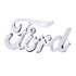 S1018 by UNITED PACIFIC - Emblem - Chrome, Vintage "Ford" Script