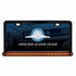36476 by UNITED PACIFIC - License Plate Frame - Black, with 19 LED 12" Reflector Light Bar, Amber LED/Amber Lens
