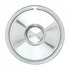 C5063 by UNITED PACIFIC - Axle Hub Cap - 16", Chrome Plated, Sombrero Set, with Bullet Center