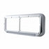32505 by UNITED PACIFIC - Headlight Bezel - LH, Sequential, LED, Rectangular, Dual, Amber LED/Clear Lens