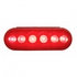 39654BRK by UNITED PACIFIC - Brake/Tail/Turn Signal Light - 6 LED Oval, Kit, Red LED/Red Lens