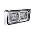 31155 by UNITED PACIFIC - Projection Headlight Assembly - RH, LED, Chrome Housing, High/Low Beam, with LED Signal Light and Position Light Bar
