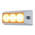 37627 by UNITED PACIFIC - Multi-Purpose Warning Light - High Power Warning Light, with Chrome Bezel and Amber LED's