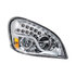 35791 by UNITED PACIFIC - Headlight Assembly - High Power, LED, RH, Chrome Housing, High/Low Beam, with LED Turn Signal, Position Light Bar and Daytime Running Light
