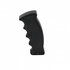 70656 by UNITED PACIFIC - Gearshift Knob - Black, Aluminum, Pistol Grip, Universal Design