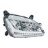 35813 by UNITED PACIFIC - Projection Headlight Assembly - RH, Chrome Housing, High/Low Beam, H9 Quartz/H1 Quartz Bulb, with LED Signal Light and LED Position Light