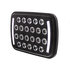 36450 by UNITED PACIFIC - Headlight - 22 High Power, LED, RH/LH, 5 x 7" Rectangle, Black Housing, High/Low Beam, with Bright White 12 LED Position Light Bar