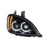 31093 by UNITED PACIFIC - Projection Headlight Assembly - RH, LED, Black Housing, High/Low Beam, with LED Signal Light, Position Light and Side Marker