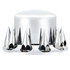 10275 by UNITED PACIFIC - Axle Hub Cover Kit - Axle Cover Set (Spike), Rear, Chrome, for International