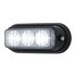 37537B by UNITED PACIFIC - Multi-Purpose Warning Light - 3 LED Warning Light, with Black Bezel, White LED