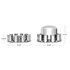 10317 by UNITED PACIFIC - Axle Hub Cover Kit - Chrome, Dome, with 33mm Thread-On Cylinder Nut Cover