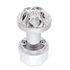 70789 by UNITED PACIFIC - Manual Transmission Shift Knob - Gearshift Knob, Chrome, Skull, 13/15/18 Speed Thread-On, with Adaptor