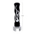 70575 by UNITED PACIFIC - Manual Transmission Shifter Knob - Chrome/Black Flame 13/15/18 Speed