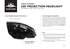 35820 by UNITED PACIFIC - Projection Headlight Assembly - RH, LED, Chrome Housing, High/Low Beam, with LED Signal Light and White LED Position Light
