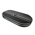 110290 by UNITED PACIFIC - Air Cleaner - Oval, Aluminum, Ribbed, Black Powdercoated, Paper Element