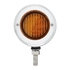 31814 by UNITED PACIFIC - Marker Light - Double Face, LED, Assembly, with Bezel, 13 LED, Red Lens/Red LED, Stainless Steel, Round Design