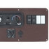 40897 by UNITED PACIFIC - Dash Switch Blank - Chrome, for Western Star