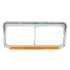 32700 by UNITED PACIFIC - Headlight Bezel - 24 LED, Rectangular, Dual, with Visor & "Glo" Light, Amber LED/Amber Lens