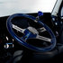 88224 by UNITED PACIFIC - Steering Wheel - Blue, with Chrome Spokes