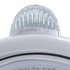 31533 by UNITED PACIFIC - Guide Headlight - 682-C Style, RH/LH, 7", Round, Polished Housing, Crystal H4 Bulb, with Amber 5 LED Signal Light, with Clear Lens