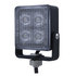 37186B by UNITED PACIFIC - Multi-Purpose Warning Light - 4 High Power LED Square Warning Lighthead, Amber LED