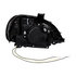 31187 by UNITED PACIFIC - Projection Headlight Assembly - LH, Chrome Housing, High/Low Beam, H7/H1/3157 Bulb, with Dual Mode LED Light Bar