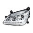 35779 by UNITED PACIFIC - Projection Headlight Assembly - LH, Chrome Housing, High/Low Beam, H7 Bulb, with LED Signal (Sequential) and LED Position Light