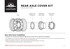 10263 by UNITED PACIFIC - Axle Hub Cover Kit - Axle Cover Set, Rear, 33mm, Chrome, for International