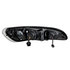 31252 by UNITED PACIFIC - Projection Headlight Assembly - LH, Chrome Housing, High/Low Beam, H7/H1/3157 Bulb, with Signal Light and LED Dual Mode Light Bar