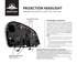 31226 by UNITED PACIFIC - Projection Headlight Assembly - LH, Chrome Housing, High/Low Beam, with Dual Mode Amber LED Light Bar