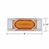 36893 by UNITED PACIFIC - Clearance/Marker Light, with Chrome Bezel, 16 LED, Reflector, Amber LED,/Amber Lens