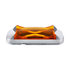 36819 by UNITED PACIFIC - Clearance/Marker Light - 4 LED Saber, Amber LED/Amber Lens, Rectangle Design, With Chrome Bezel