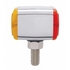 38840 by UNITED PACIFIC - Auxiliary Light - 3 LED T Mount Double Face Light without Bezel, Amber & Red LED/Amber & Red Lens