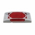 36894 by UNITED PACIFIC - Clearance/Marker Light, with Chrome Bezel, 16 LED, Reflector, Red LED,/Red Lens