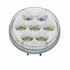 36532 by UNITED PACIFIC - Turn Signal Light - 14 LED 4" Double Fury Dual Color, Amber & White LED/Clear Lens