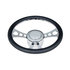 88305 by UNITED PACIFIC - Steering Wheel Adapter Plate - Chrome Aluminum 3-Bolt Hub Adapter for 9-Screw Steering Wheel
