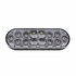 36610 by UNITED PACIFIC - Brake/Tail/Turn Signal Light - 6" Oval Combo Light, with 14 LED Stop, Turn & Tail & 16 LED Back-Up, Red LED/Clear Lens