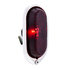 C4052 by UNITED PACIFIC - Tail Light - With Black Housing & Stainless Steel Rim, Red Lens, for 1940 Chevy Passenger Car