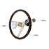 110794 by UNITED PACIFIC - Steering Wheel - 15", Woodgrain, for 3-Bolt Hubs