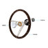 110794 by UNITED PACIFIC - Steering Wheel - 15" Woodgrain Steering Wheel For 3-Bolt Hubs